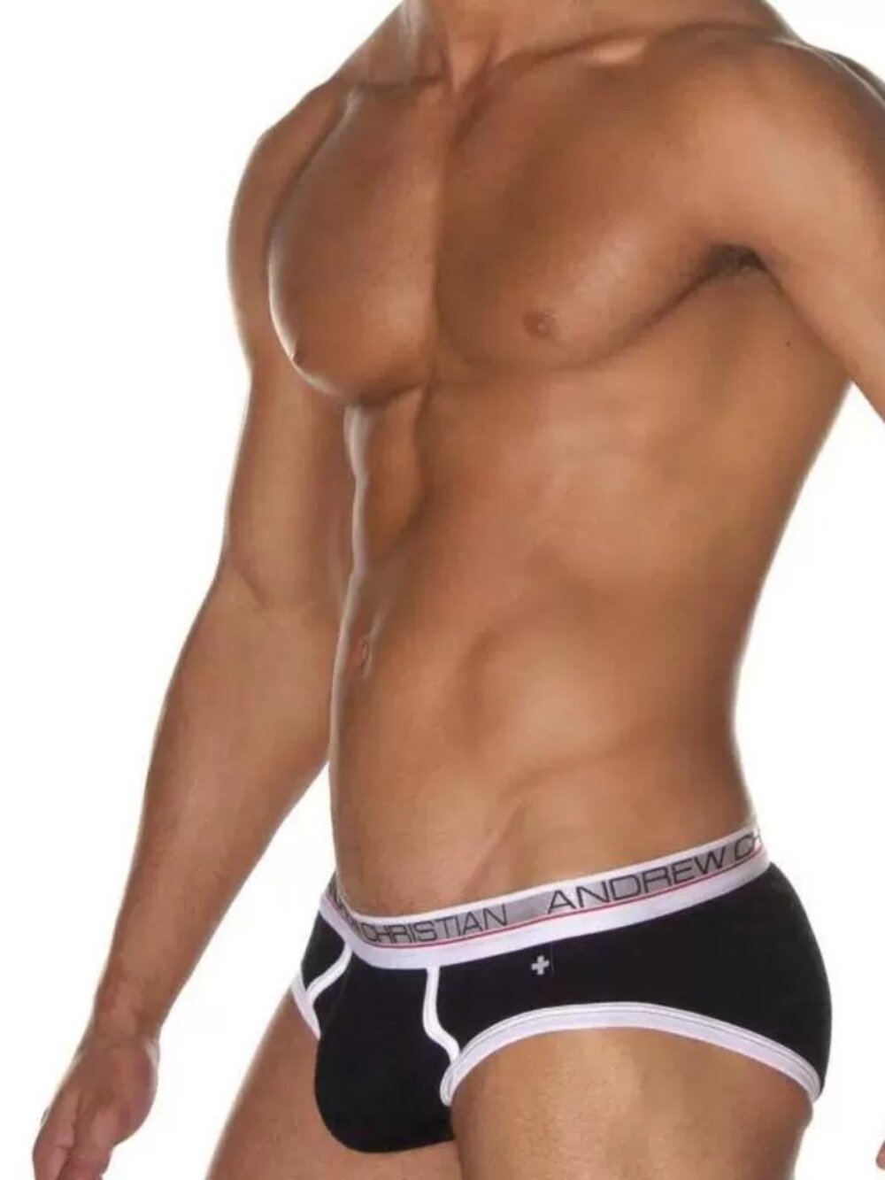 Andrew Christian Vintage Briefs Large Black NEW